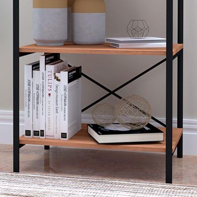 Estante Livreiro Baixa Multiuso 60cm 4 Prateleiras Preto
