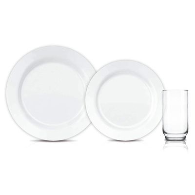 Aparelho de Jantar 12 Peças com Copo Menu Duralex