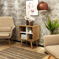 Mesa De Cabeceira/Apoio Cr35015 Natural/Off White
