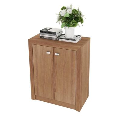 Balcão Escritório Com 2 Portas Multimóveis Cr25013 Amendoa
