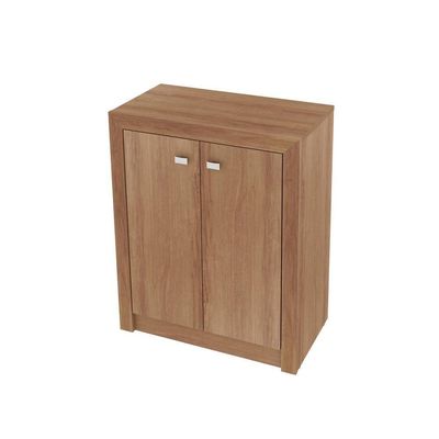 Balcão Escritório Com 2 Portas Multimóveis Cr25013 Amendoa