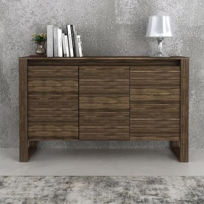 Balcão Escritório Com 3 Portas Multimóveis Cr25044 Nogal
