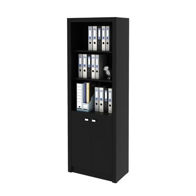Armário Escritório Com 2 Portas Multimóveis Cr25020 Preto
