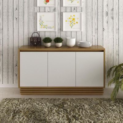 Aparador Buffet 3 Portas 1 Gav Cr50005 Natural/Off White
