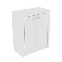 Balcão Escritório Com 2 Portas Multimóveis Cr25013 Branco