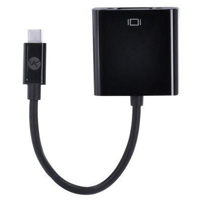 Adaptador Usb Tipo C X Vga Fêmea Full Hd 1080P 20Cm - Achdmi