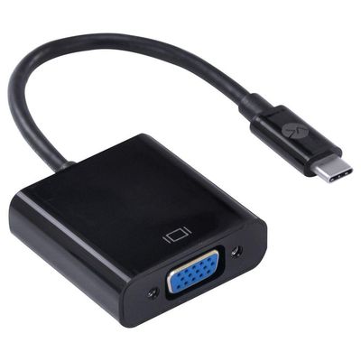 Adaptador Usb Tipo C X Vga Fêmea Full Hd 1080P 20Cm - Achdmi