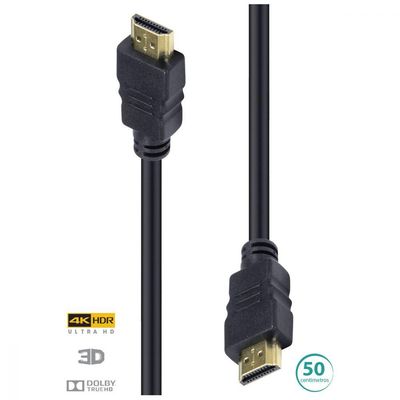 Cabo Hdmi 2.0 4K Ultra Hd 3D Conexão Ethernet 50 Cm - H20-05