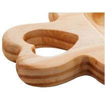 Petisqueira De Madeira Pinus 40Cm Com Alça Coração Woodart