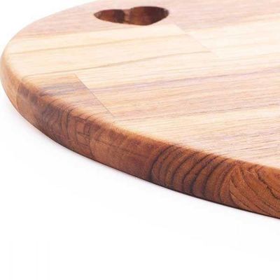 Tabua De Madeira Multiuso Teca Coração 33 X 30Cm - Woodart