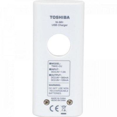 Carregador De Pilha Usb P/2 Pilhas Aa/Aaa Min.2.000 Mah C/4