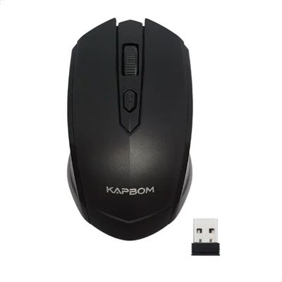 Mouse Wireless Sem Fio Receptor Usb Cabo V8