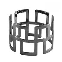 Anel De Guardanapo Luxo Suecia Black - Mimo Style