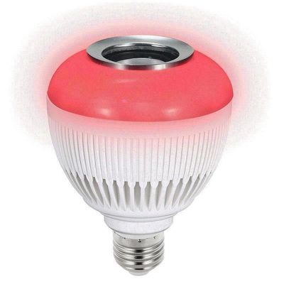 Lâmpada Bluetooth Led Rgb + Som + Controle Remoto