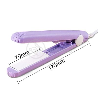 Mini Chapinha Prancha Para Viagem 17cm Bivolt Roxo Bivolt