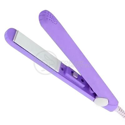 Mini Chapinha Prancha Para Viagem 17cm Bivolt Roxo Bivolt