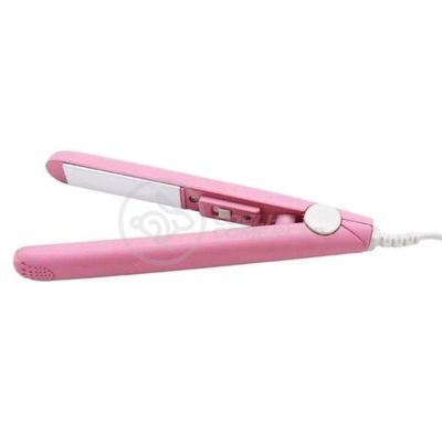 Mini Chapinha Prancha Para Viagem 17cm Bivolt Rosa Bivolt