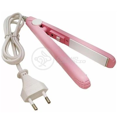 Mini Chapinha Prancha Para Viagem 17cm Bivolt rosa Bivolt