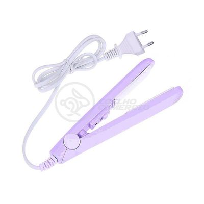 Mini Chapinha Prancha Portátil 17cm Bivolt 110v220v Roxo Bivolt