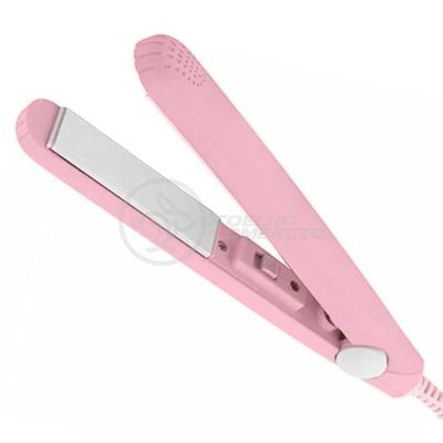 Mini Chapinha Prancha Portátil Bolsa Para Cabelo 17cm Bivolt