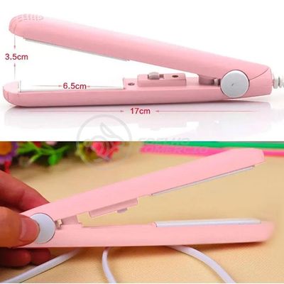 Mini Chapinha Prancha Para Viagem 17cm Bivolt Rosa Bivolt