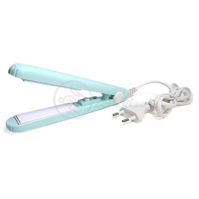 Mini Chapinha Prancha Para Viagem 17cm Bivolt Azul Bivolt