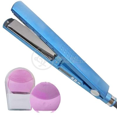 Kit 1 Prancha Nanotitanium + 1 Esponja Facial Rosa Bebê Nº8