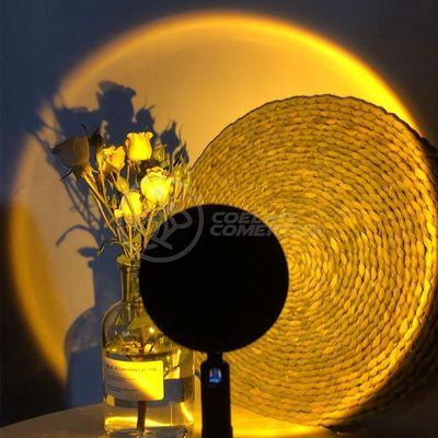 Mini Ring Light Sunset Projetor Lâmpada Tiktok Usb