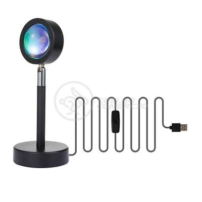 Mini Ring Light Sunset Projetor Lâmpada Tiktok Usb