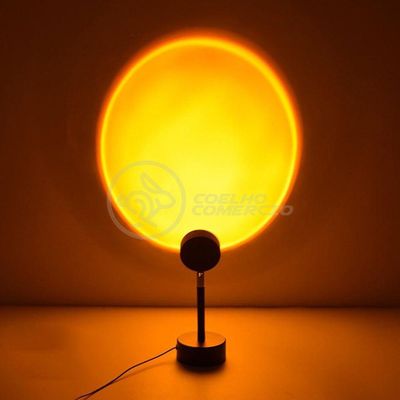 Mini Ring Light Sunset Projetor Lâmpada Tiktok Usb
