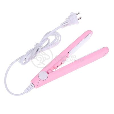 Mini Chapinha Prancha Para Viagem 17cm Bivolt Rosa Bivolt
