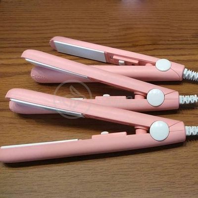 Mini Chapinha Prancha Para Viagem 17cm Bivolt Rosa Bivolt