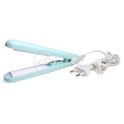 Mini Chapinha Prancha Portátil 17cm Bivolt 110v220v Azul Bivolt