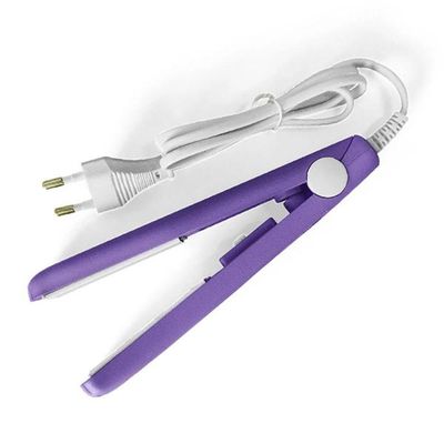 Mini Chapinha Prancha Portátil17cm Bivolt 110v|220v Rosa Bivolt