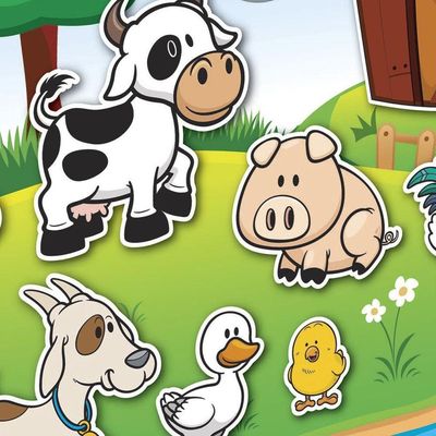 Jogo Da Memória Em Madeira Fazendinha 40 Peças Pais Filhos