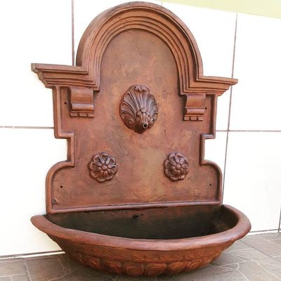 Chafariz De Parede Concha Jardim Fonte Ferro Fundido