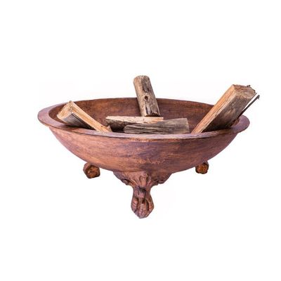 Kit Meu Jardim Lenheiro Canela 84cm + 02 Cadeiras