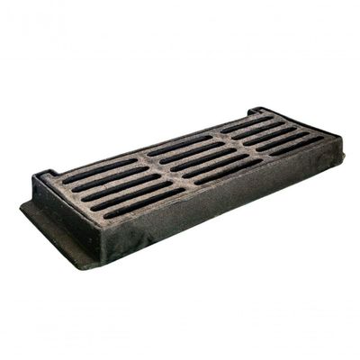 Grelha Boca De Lobo 30x90cm Pesado Ferro Fundido