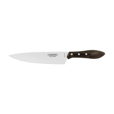 Faca Tramontina P/ Carne 8" Em Inox E Cabo Castanho Polywood