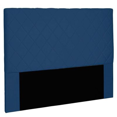 Cabeceira King 1,95m Esmeralda Suede Azul Marinho