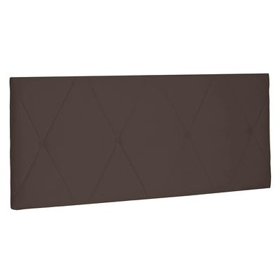 Cabeceira Painel King 1,95m Aquilla Suede Marrom Café