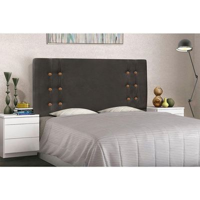 Cabeceira King 1,95m Genova Suede Cinza