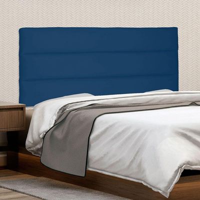 Cabeceira Painel King 1,95m La Italiana Suede Azul Marinho