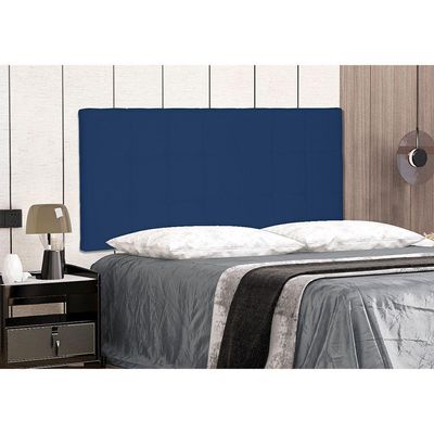Cabeceira Painel King 1,95m Verona Suede Azul Marinho