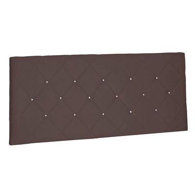 Cabeceira Painel King 1,95m Tânia Suede Marrom Café