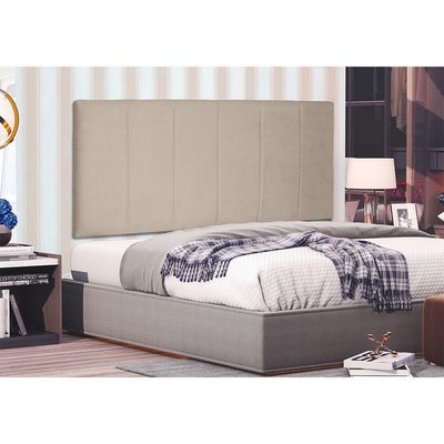 Cabeceira Painel King 1,95m Ravenna Suede Bege