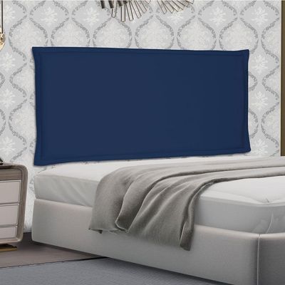 Cabeceira Painel King 1,95m Veneza Suede Azul Marinho