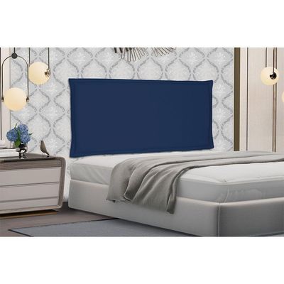 Cabeceira Painel King 1,95m Veneza Suede Azul Marinho