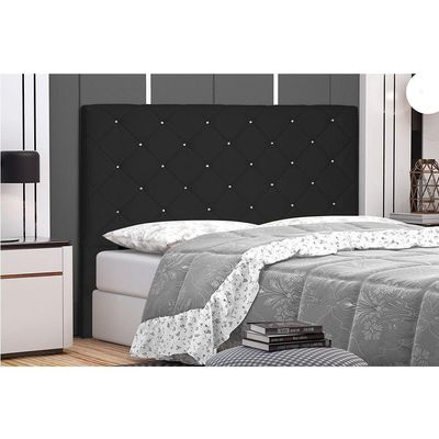 Cabeceira King 1,95m Tânia Suede Preto
