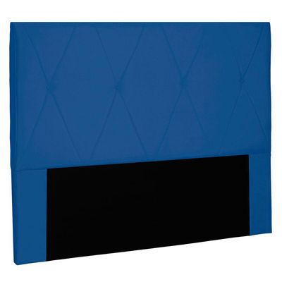 Cabeceira King 1,95m Aquilla Suede Azul Marinho